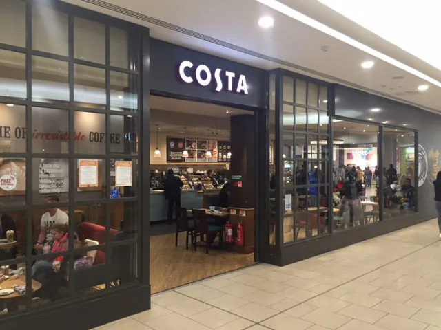 Costa Coffee commercial glass front door, London Shop Front project.